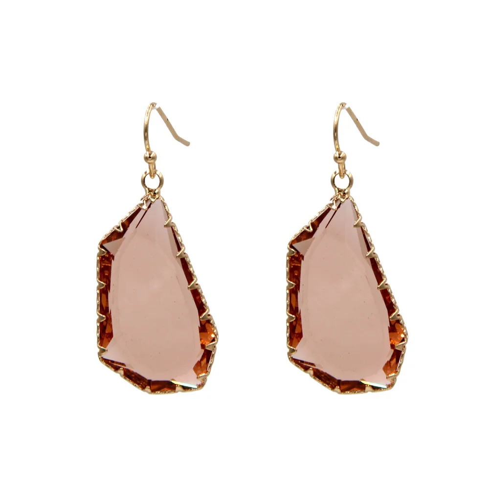 Design Transparent Glass Crystal Party Earrings for women gift Fashion Jewelry Geometric irregular eardrops Earrings
Design Transparent Glass Crystal Party Earrings for women gift Fashion Jewelry Geometric irregular eardrops Earrings