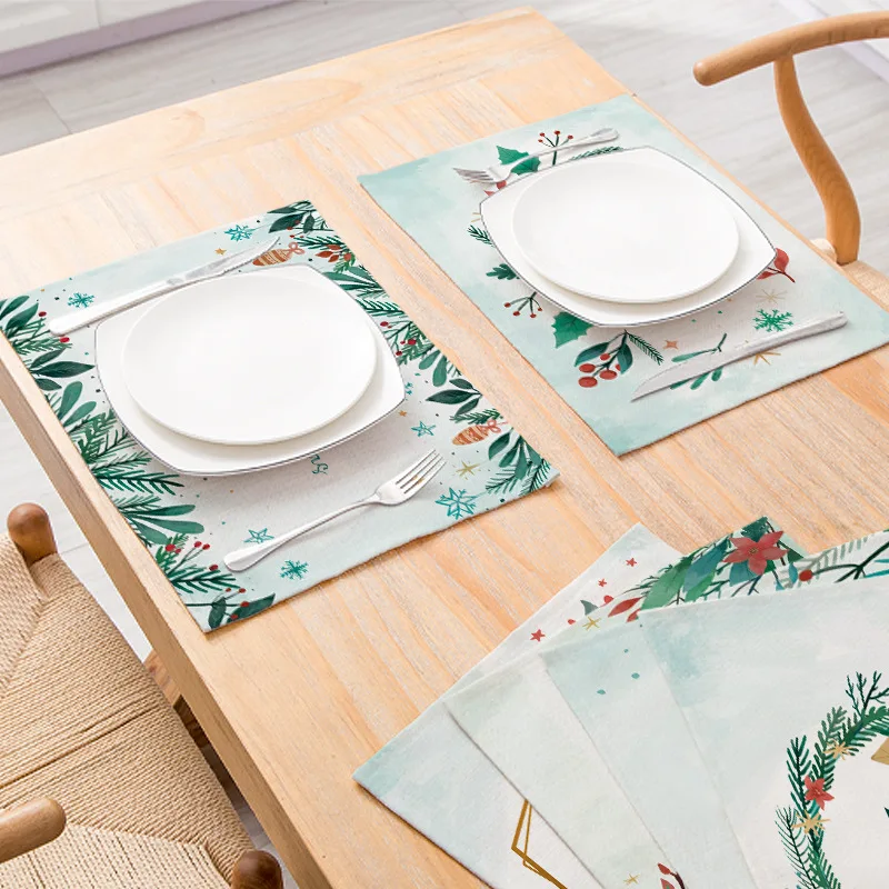 Cheap Multiple Style Selection Waterproof Polyester Linen Custom Printed Table Place Mats Christmas Dining Table Mat Placemats
Cheap Multiple Style Selection Waterproof Polyester Linen Custom Printed Table Place Mats Christmas Dining Table Mat Placemats