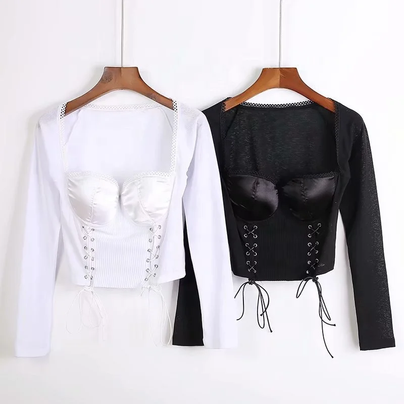 B60873A Hot style new autumn 2019 women's sexy hollow-out lace slim sleeve top bandage clothing
B60873A Hot style new autumn 2019 women's sexy hollow-out lace slim sleeve top bandage clothing