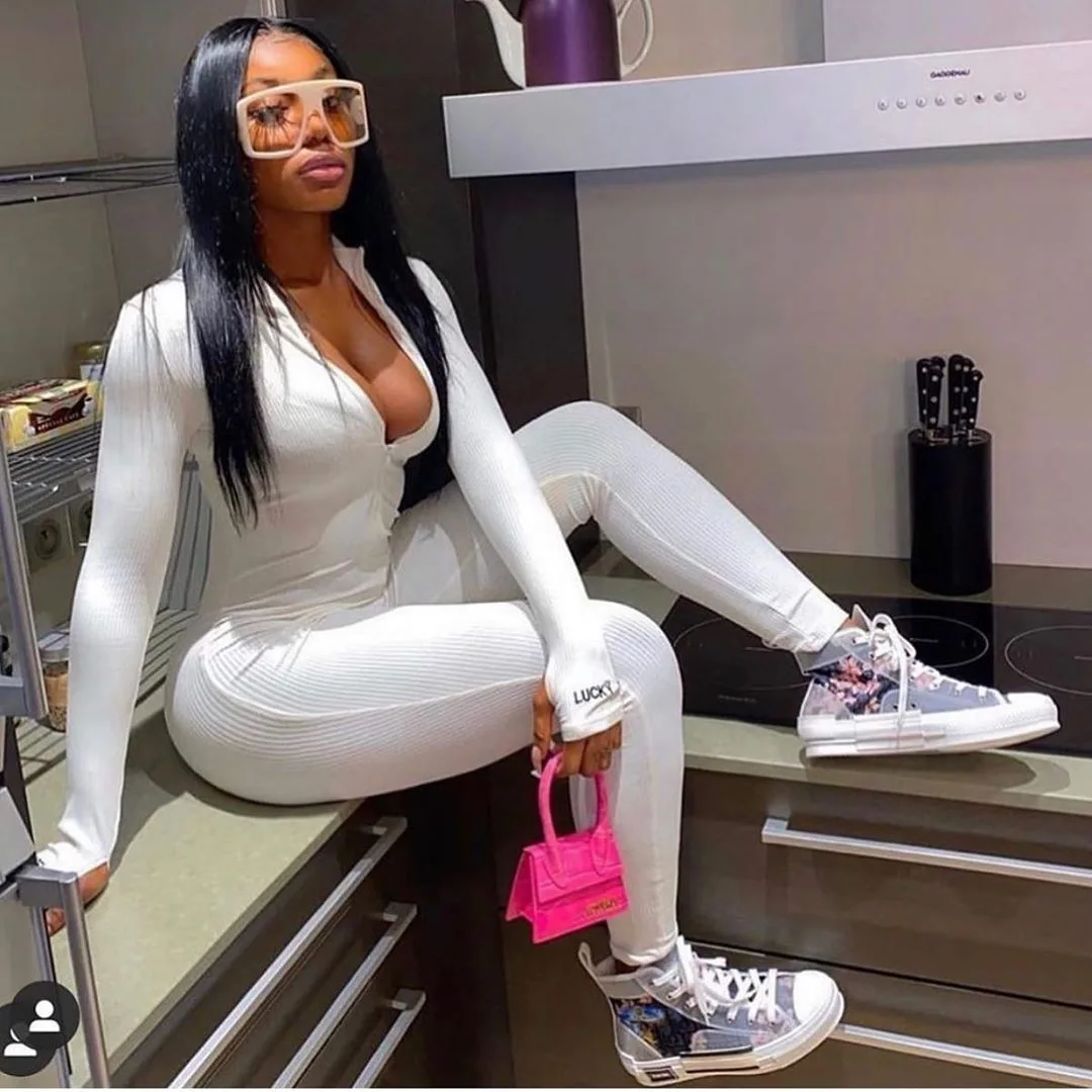 LvCong elegant solid color zipper long one piece jumpsuit clubwear rib tights pleated jumpsuits for women
LvCong elegant solid color zipper long one piece jumpsuit clubwear rib tights pleated jumpsuits for women