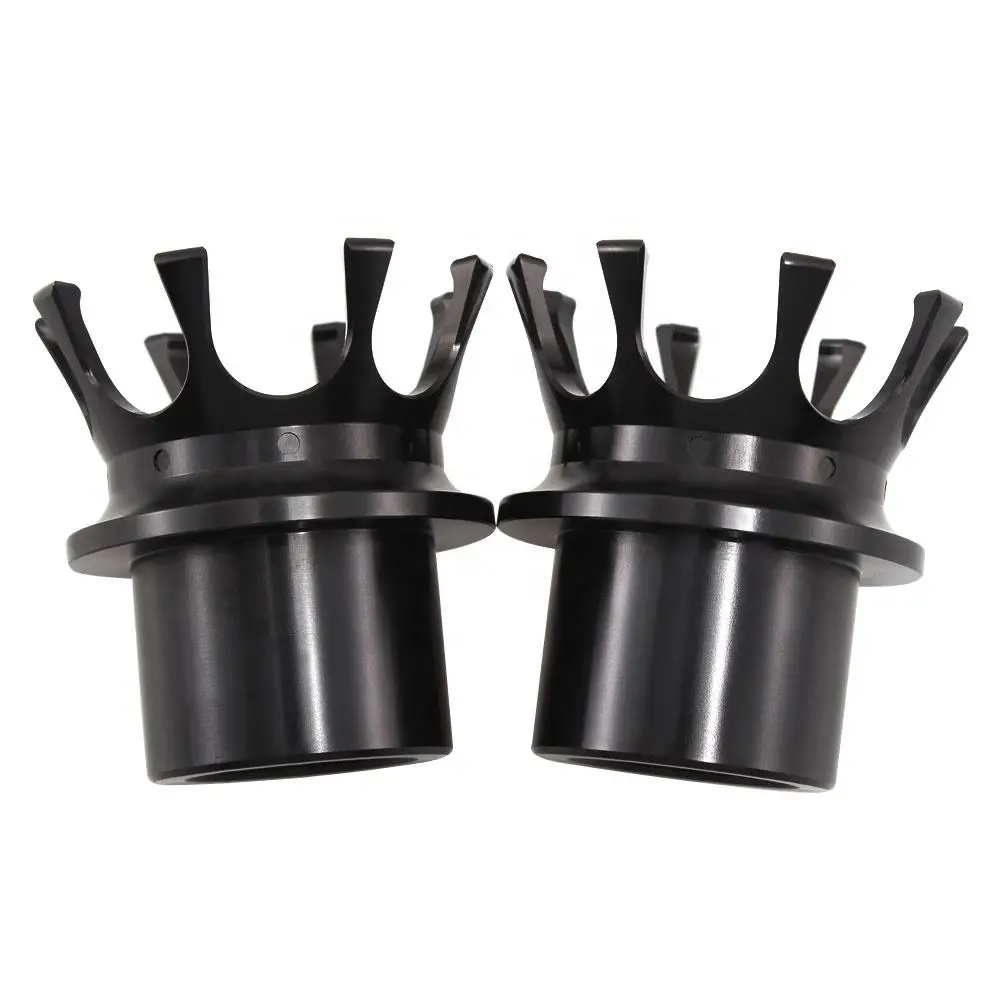 Motorcycle Front Axle Nut Covers Bolt Cap Chrome Black Crown Aluminum For Harley Sportster XL883 XL1200 Dyna Touring V-Rod CVO