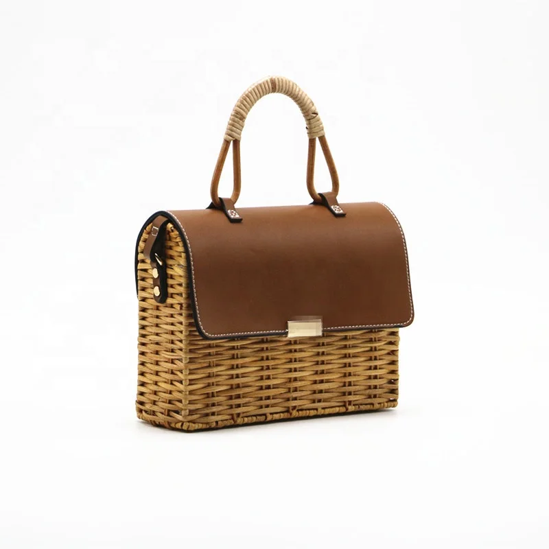 Handmade Grass weave shoulder bag summer beach vintage square shoulder handbag rattan criss-cross clutch bag, White
Handmade Grass weave shoulder bag summer beach vintage square shoulder handbag rattan criss-cross clutch bag, White