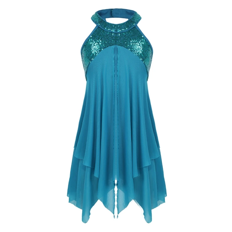 Wholesale Girls Halter Sequins Criss Cross Back Skating Perfomance Dance wear Costumes Leotard Irregular Skirt
Wholesale Girls Halter Sequins Criss Cross Back Skating Perfomance Dance wear Costumes Leotard Irregular Skirt