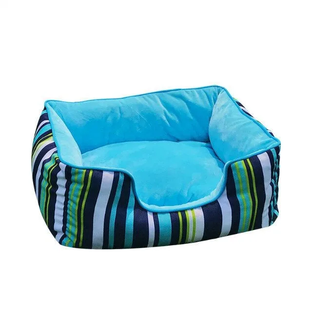 New Fashion Color Stripes Pet bed Canvas and plush pet sofa bed for Sale, Customized color
New Fashion Color Stripes Pet bed Canvas and plush pet sofa bed for Sale, Customized color
