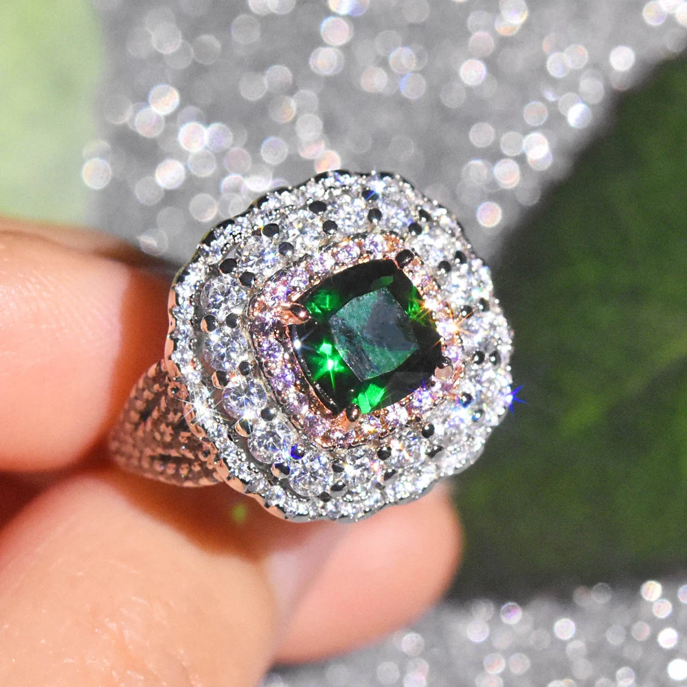 Fashion Geometric Crystal Micro Paved Rhinestone Zircon Ring for Women Female Party Wedding Jewelry
Fashion Geometric Crystal Micro Paved Rhinestone Zircon Ring for Women Female Party Wedding Jewelry