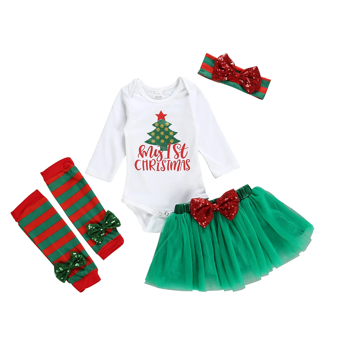 Christmas Children's Clothing Christmas Tree 0-2 Years Old Girls Baby Mesh Skirt Set Long Sleeve Romper Puff Skirt
Christmas Children's Clothing Christmas Tree 0-2 Years Old Girls Baby Mesh Skirt Set Long Sleeve Romper Puff Skirt