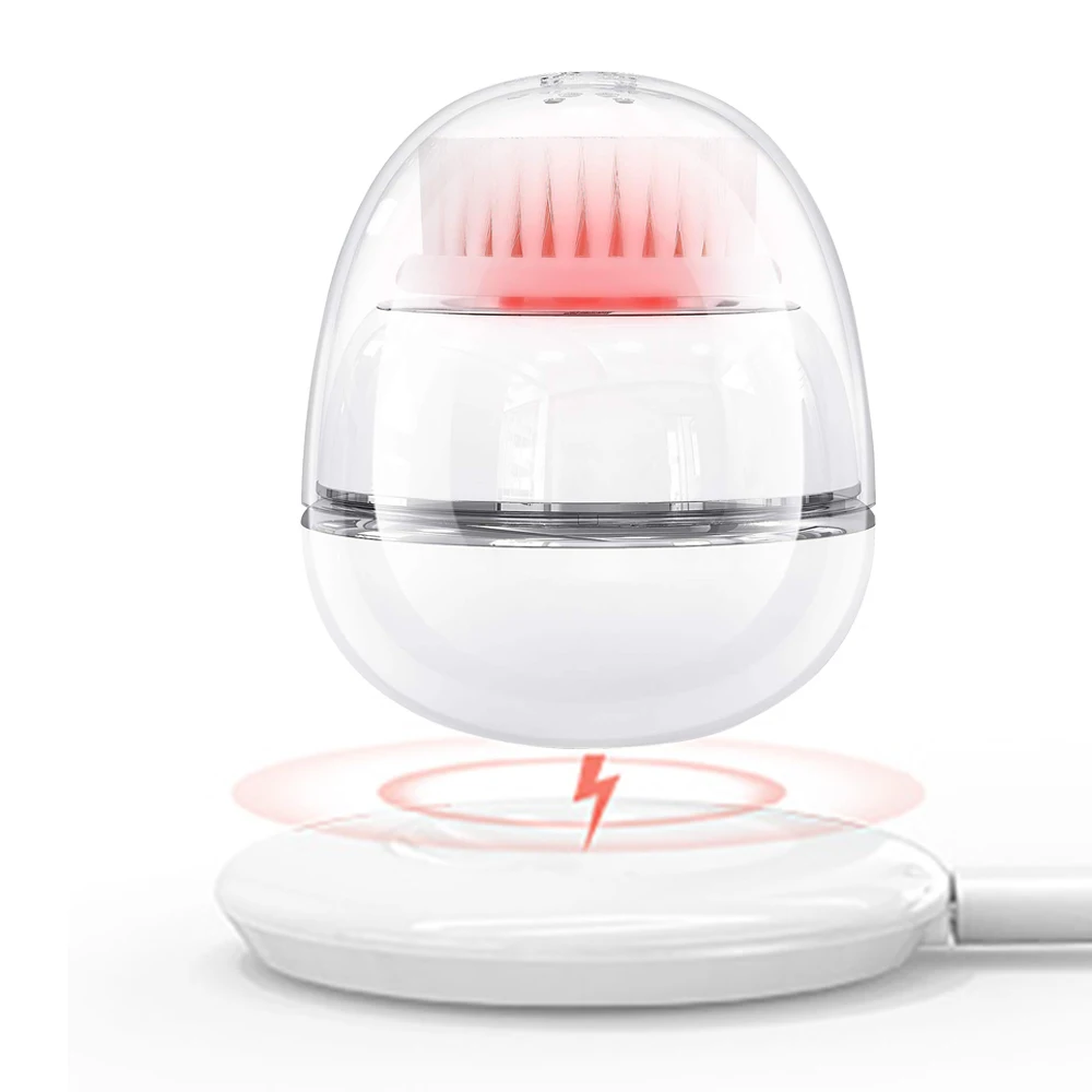 Portable Facial Deep Cleansing Brush Red Light Wave Care Brush White Wireless Charging Faction Face Cleanser
Portable Facial Deep Cleansing Brush Red Light Wave Care Brush White Wireless Charging Faction Face Cleanser