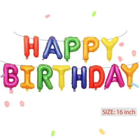 amazon happy birthday kit rose gold letter foil balloon 12inch