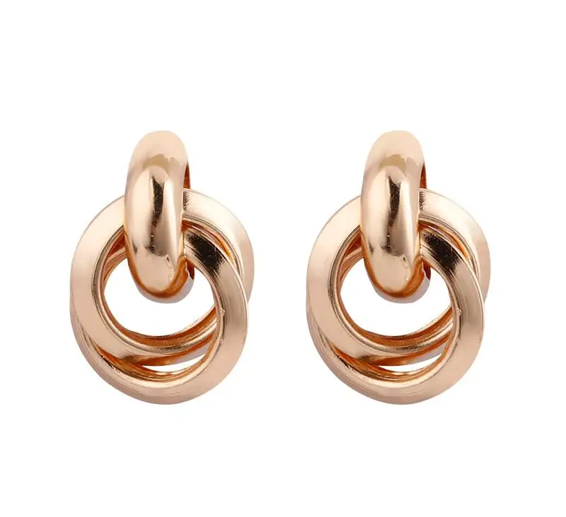 WIIPU Gold Silver Alloy Drop Earrings For Women Exaggeration Earrings Wedding Simple Fashion Jewelry Trend Accessories
WIIPU Gold Silver Alloy Drop Earrings For Women Exaggeration Earrings Wedding Simple Fashion Jewelry Trend Accessories