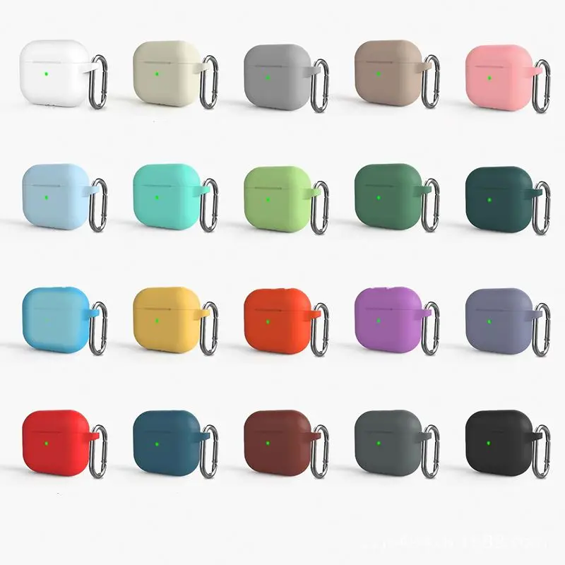 high quality custom logo color Silicone clamshell type Earphone protective sleeve For Airpods 3 Cover case air pods case, 20 color or custom
high quality custom logo color Silicone clamshell type Earphone protective sleeve For Airpods 3 Cover case air pods case, 20 color or custom