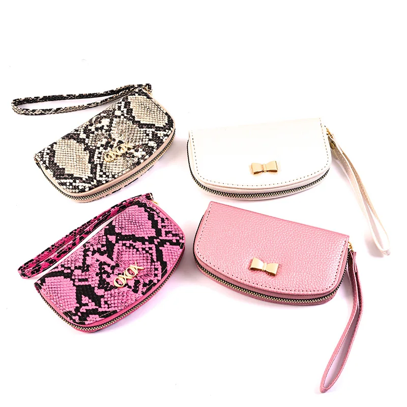 Wholesale Fashion Snake Pattern Clutch Bag Women PU Leather Wallet With Wrist Strap, Customized color
Wholesale Fashion Snake Pattern Clutch Bag Women PU Leather Wallet With Wrist Strap, Customized color