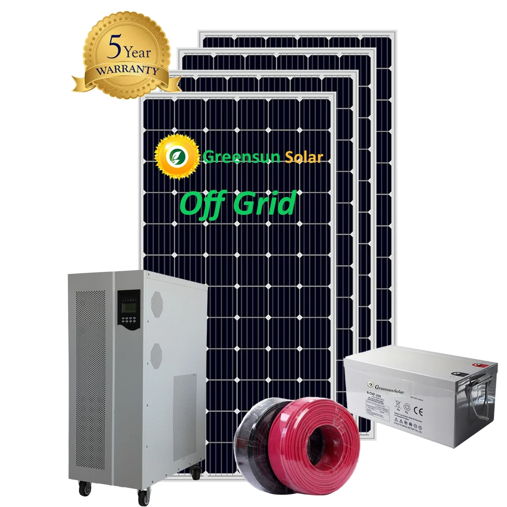 Greensun fotovoltaico kit 3kw stand-alone sistema di 4000 w 5kw off grid solare per uso domestico