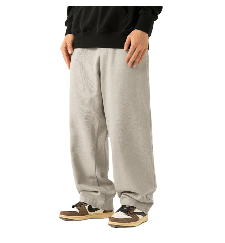 Men's cotton Solid color sports retro Textured twill drape casual Straight Leg vintage cargo pants
Men's cotton Solid color sports retro Textured twill drape casual Straight Leg vintage cargo pants