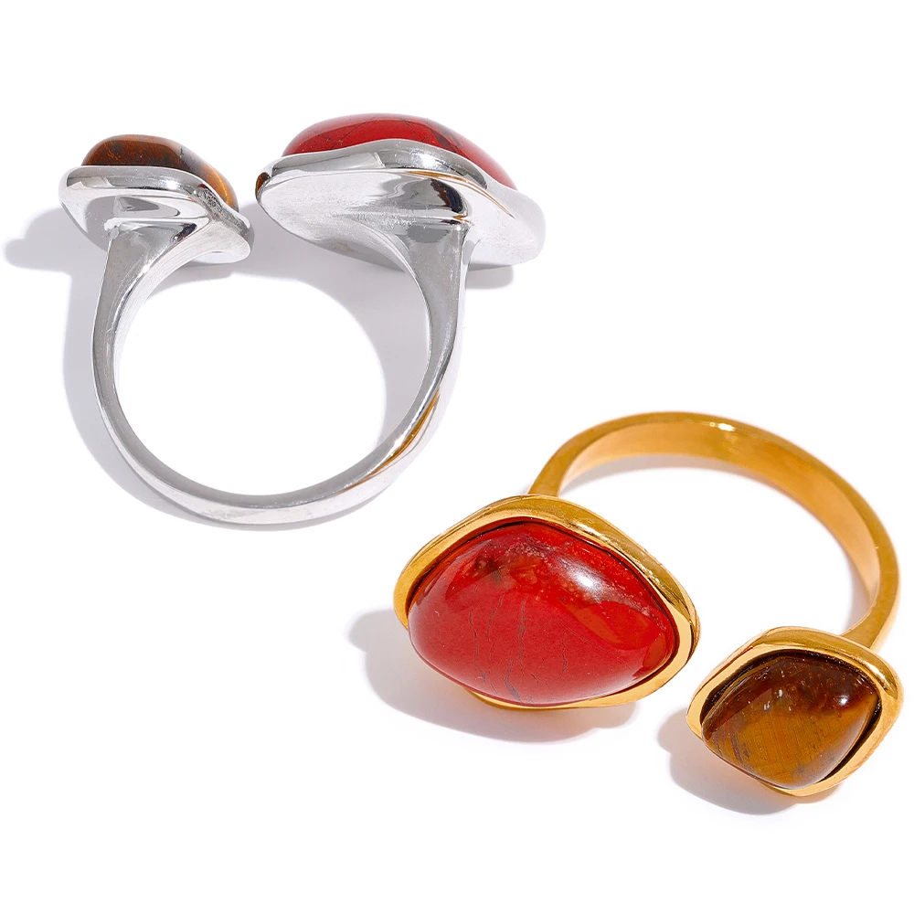 JINYOU 1921 Stainless Steel Vintage Boho Natural Stone Ring 2022 Jewelry Charm WaterProof 18k Gold Fashion Women Finger Jewelry
JINYOU 1921 Stainless Steel Vintage Boho Natural Stone Ring 2022 Jewelry Charm WaterProof 18k Gold Fashion Women Finger Jewelry