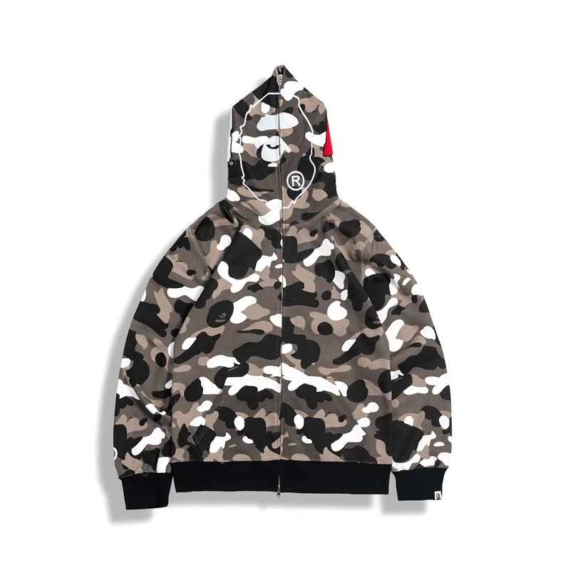 long sleeve Printed fleece zipper up hoodie bape shark hoodie for women, Customized colors
long sleeve Printed fleece zipper up hoodie bape shark hoodie for women, Customized colors