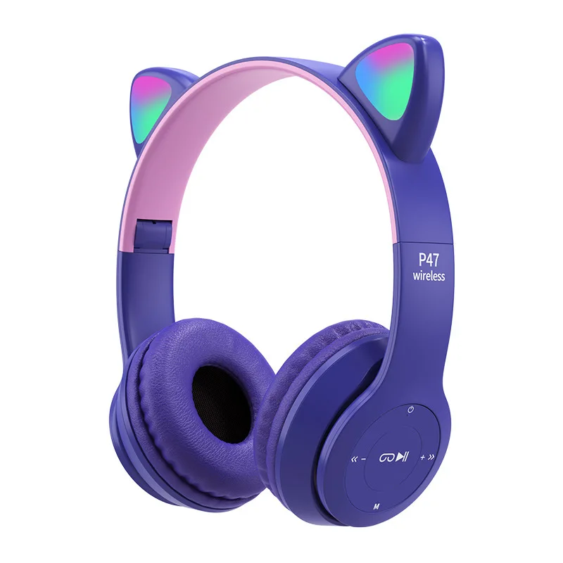LED Lights Wireless Headset Cartoon Cute Cat Ear Headset Cute Wireless Headset, 6 colors
LED Lights Wireless Headset Cartoon Cute Cat Ear Headset Cute Wireless Headset, 6 colors