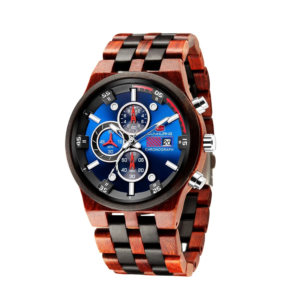 Wooden Wristwatch Luxury Men Wrist Private Label Watches Fashion Chronograph Wood Watch Dropshipping
Wooden Wristwatch Luxury Men Wrist Private Label Watches Fashion Chronograph Wood Watch Dropshipping