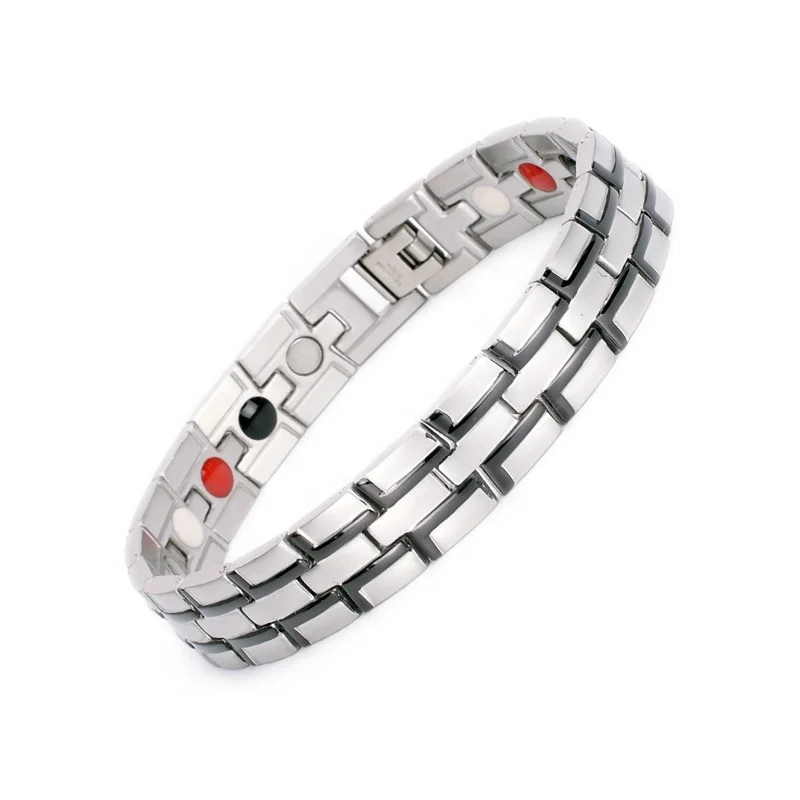 

Modalen Bio Energy Magnetic Germanium Pure Jewelry Titanium Bracelet For Man, Customized color