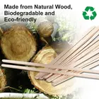 Round Wood Tea Birch Coffee Stirrer Stir Stick In Individual Packaging