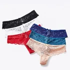 Breathable Transparent Panties Cheap Factory Price Transparent Lace G-string Women Sexy Lace Panties
