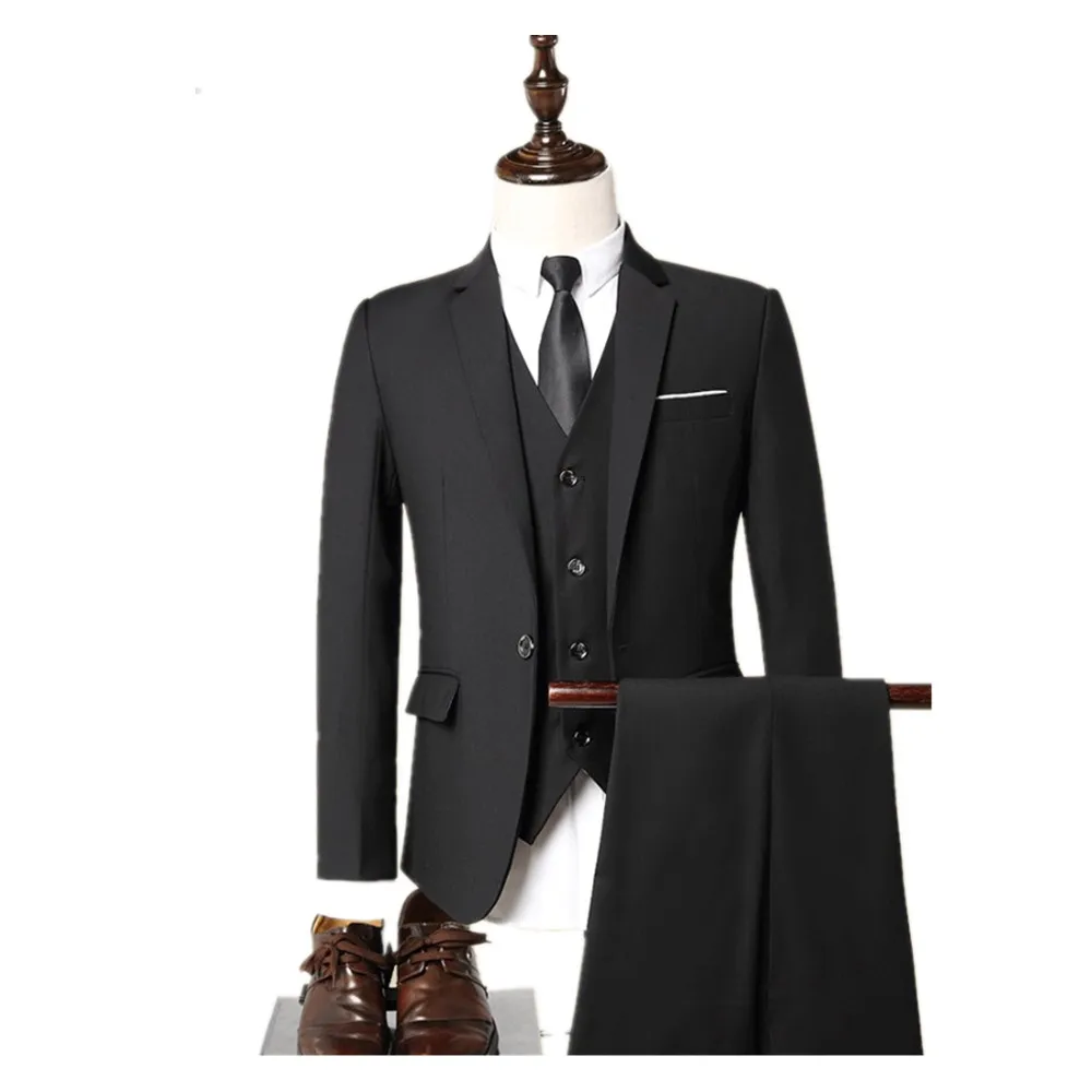 Wholesale men suits 3 piece cut blazer pant vest wedding suits, Black/navy/burgundy/grey
Wholesale men suits 3 piece cut blazer pant vest wedding suits, Black/navy/burgundy/grey