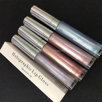 

Wholesale 4 Colors OEM Vegan Glossy Shimmer Lipgloss Custom Holographic Lip Gloss Private Label
