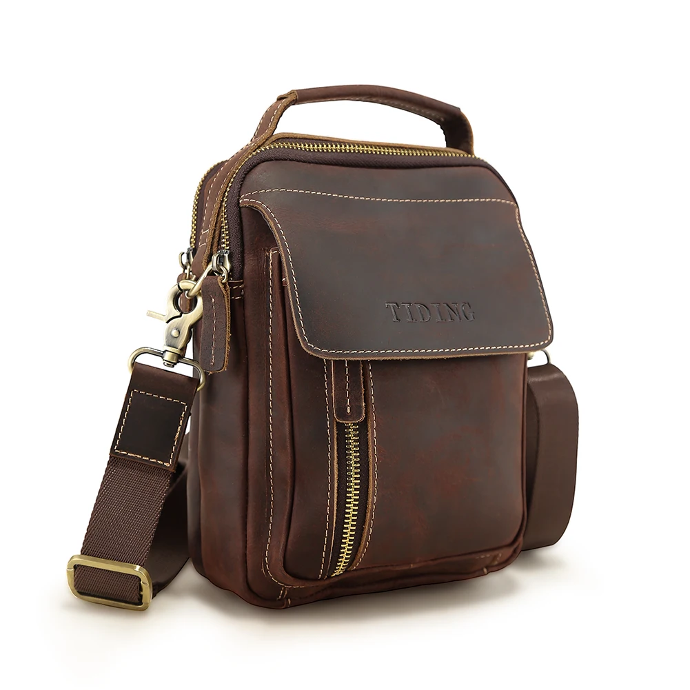 Latest Design Classic Genuine Leather Men Customized Shoulder Messenger Crossbody Bag
Latest Design Classic Genuine Leather Men Customized Shoulder Messenger Crossbody Bag