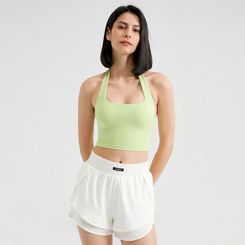 High quality back sexy yoga bra high impact padded sport bra yoga crop top halter neck sports bra backless, Customized colors
High quality back sexy yoga bra high impact padded sport bra yoga crop top halter neck sports bra backless, Customized colors