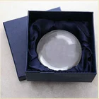 MH-ZZ034 Domed ball shape blank Crystal glass paperweight