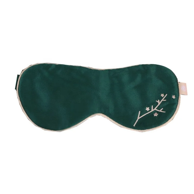 Embroidery custom exquisite silk sleep mask custom logo for sleeping travel office 100% pure silk, Green
Embroidery custom exquisite silk sleep mask custom logo for sleeping travel office 100% pure silk, Green