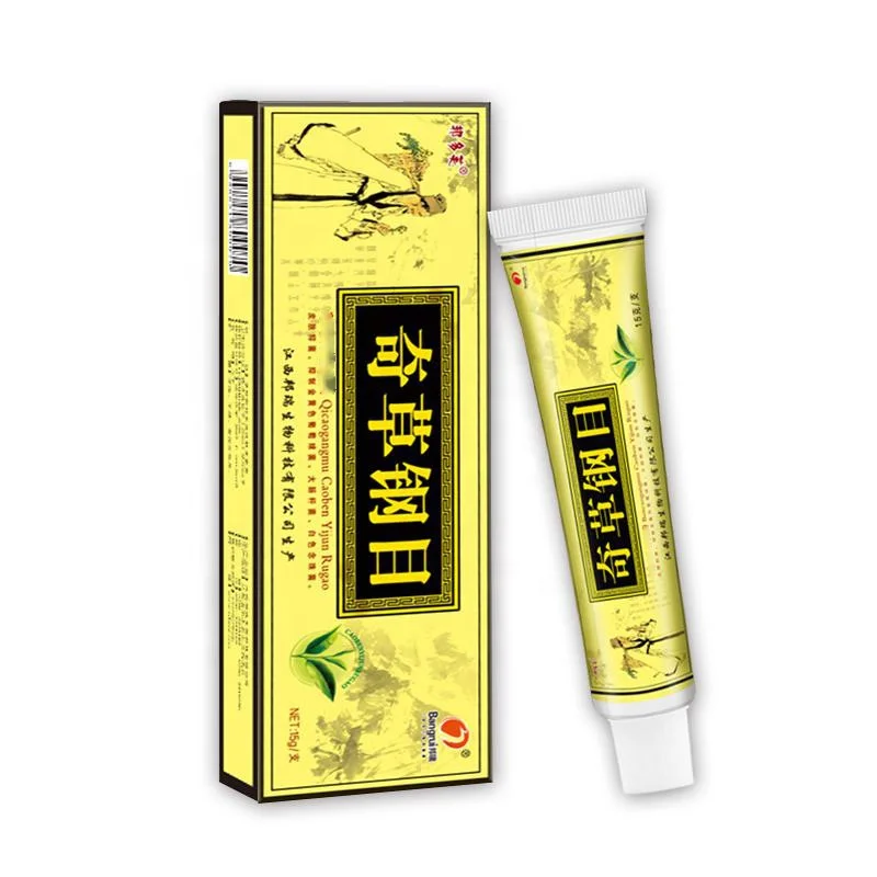 

Wholesale Quick Effective Pure Natural Chinese Bencaogangmu Herbal Dermatitis Pruritus Psoriasis Cream Ointment, Milk white