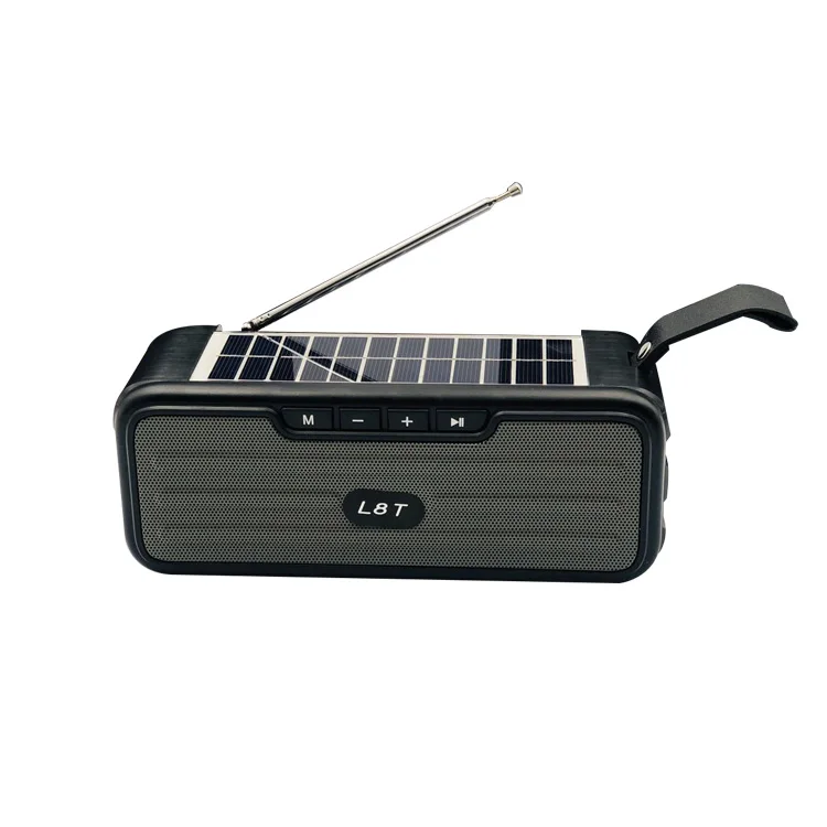 L8T solar powered wireless speaker outdoor portable radio mini multifunction stereo, Customized color
L8T solar powered wireless speaker outdoor portable radio mini multifunction stereo, Customized color