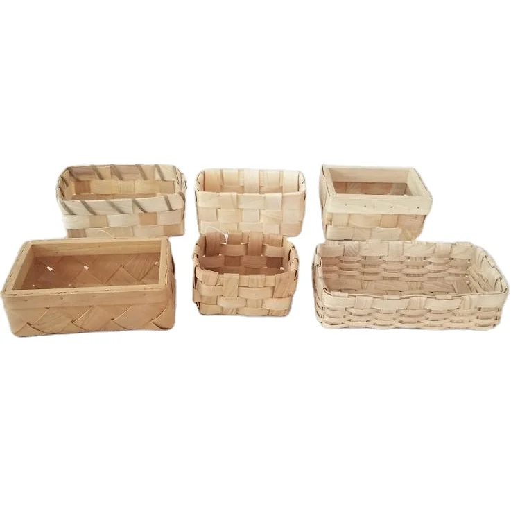 wholesale mini chipwood basket wood chip basket