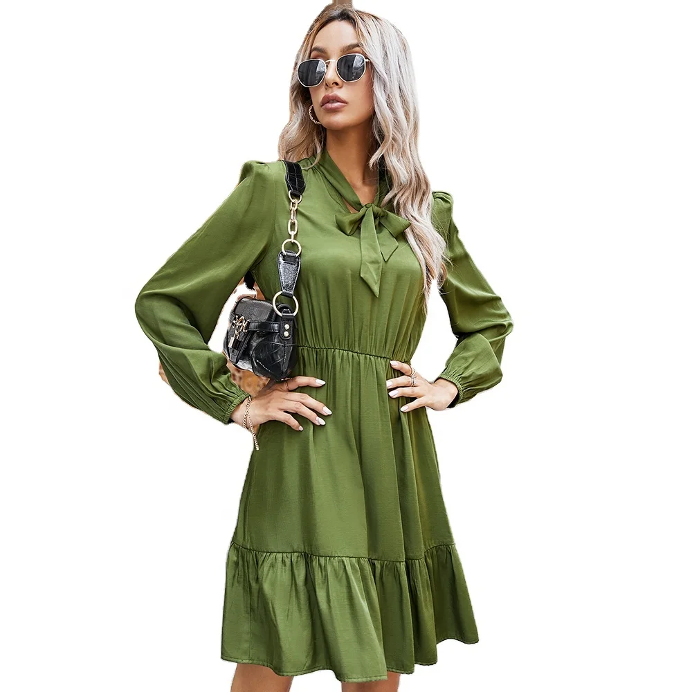 Fall 2020 clothes elegant stylish designer sweet 16 dress 2020 fall solid color tied rope casual lady frock dress
Fall 2020 clothes elegant stylish designer sweet 16 dress 2020 fall solid color tied rope casual lady frock dress