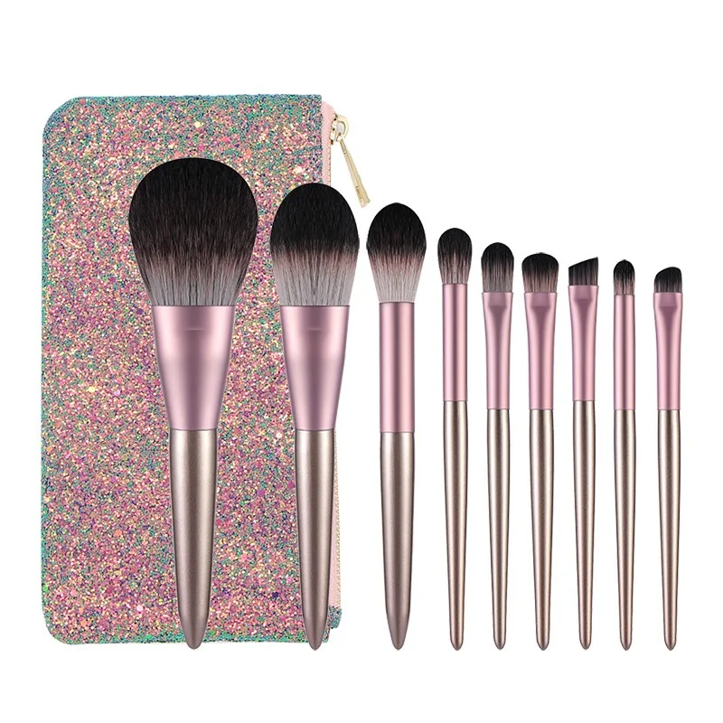 Little Pudding Series 9Pcs Makeup Brush Set Full Beauty Tools Portable Cosmetic Brushes With Bag Woodooden Handle Superb Texture, Black/white
Little Pudding Series 9Pcs Makeup Brush Set Full Beauty Tools Portable Cosmetic Brushes With Bag Woodooden Handle Superb Texture, Black/white