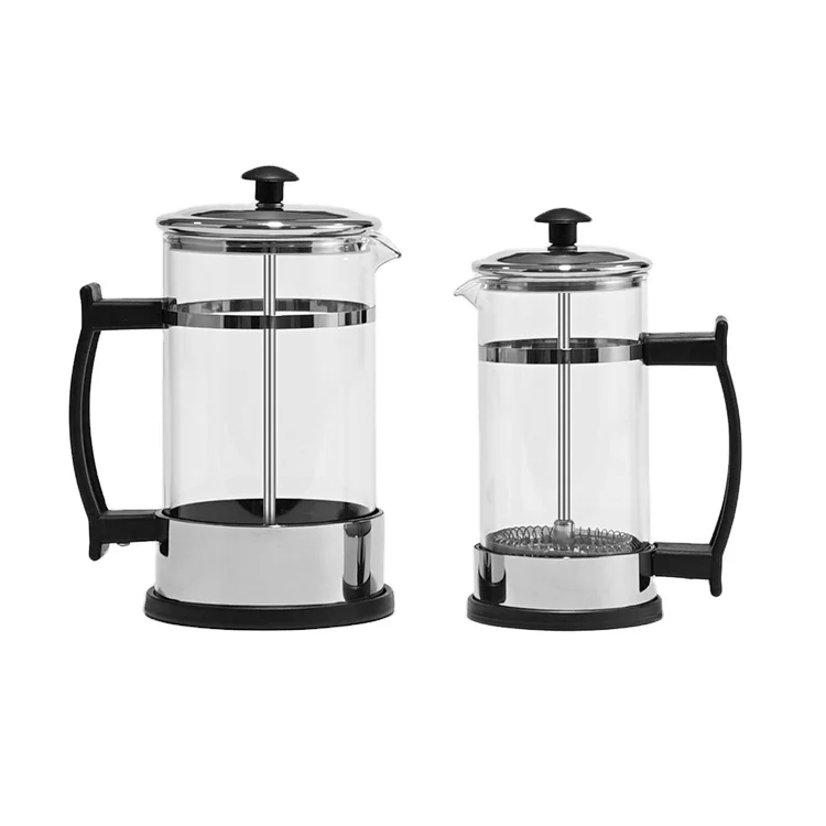 304 Grade Stainless Steel French Press Coffee Maker with 3 Level Filtration System Glass French Coffee Press
304 Grade Stainless Steel French Press Coffee Maker with 3 Level Filtration System Glass French Coffee Press