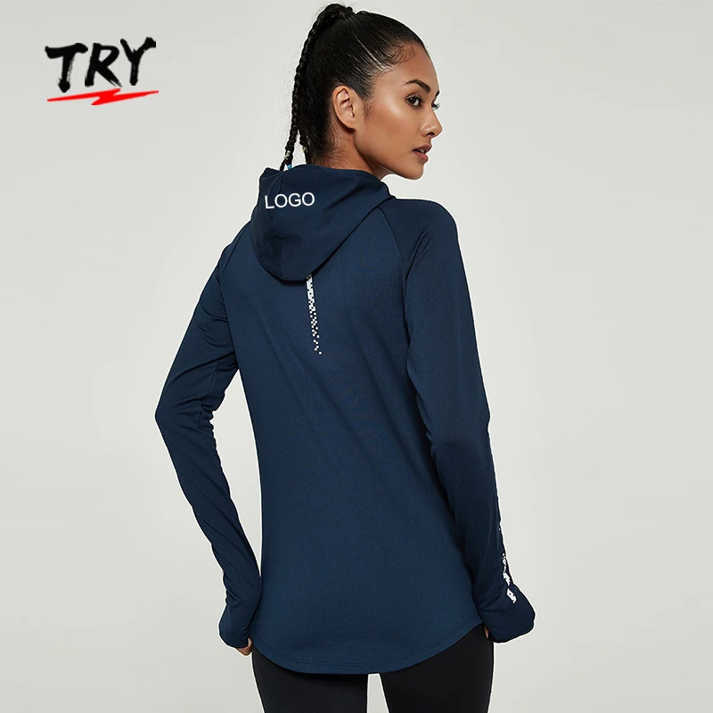 YC200737 Women yoga quick-dry breathable hoodie with thumb hole lightweight cycling jacket
YC200737 Women yoga quick-dry breathable hoodie with thumb hole lightweight cycling jacket