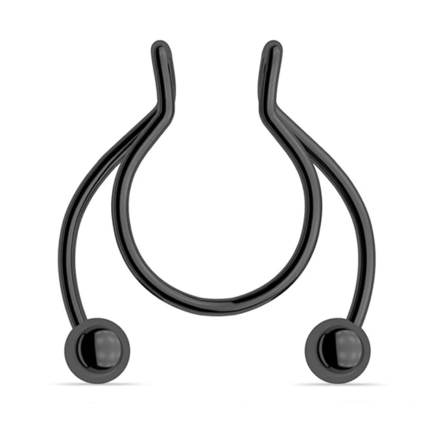 Faux Nose Ring C-shaped antler Stainless Steel Non-Piercing Nose Rings Piercing Jewelry
Faux Nose Ring C-shaped antler Stainless Steel Non-Piercing Nose Rings Piercing Jewelry