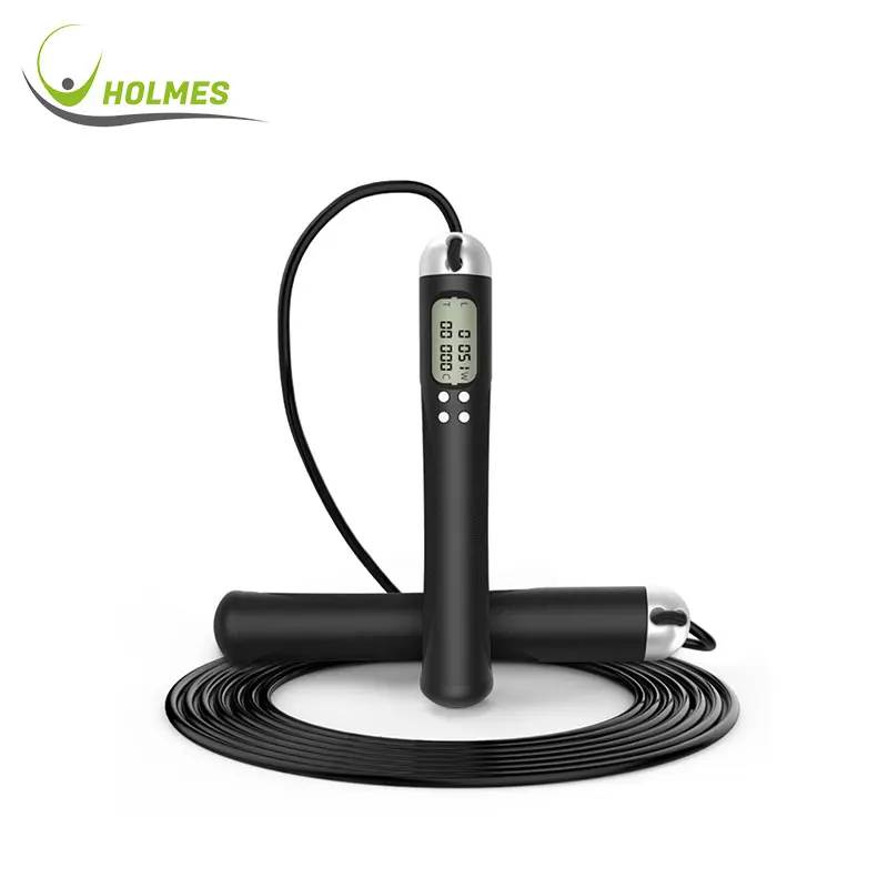 Exercise Adjustable Steel Wire Workout Digital Weighted Calories Time Setting Jump Rope with Counter, Black
Exercise Adjustable Steel Wire Workout Digital Weighted Calories Time Setting Jump Rope with Counter, Black