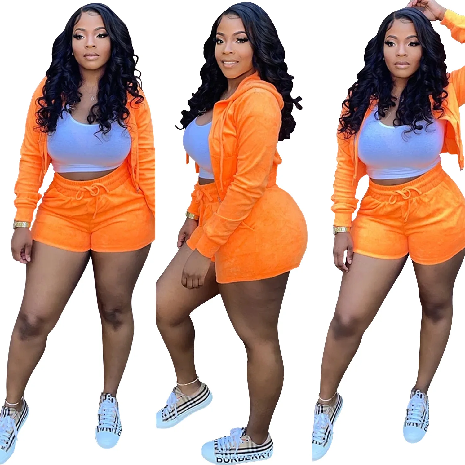 C5239 dropshipping fall short sleeve top 3 piece sets women outfits zipper coat womens clothing sets slim shorts women's sets
C5239 dropshipping fall short sleeve top 3 piece sets women outfits zipper coat womens clothing sets slim shorts women's sets