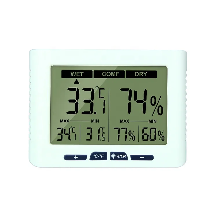 

Indoor Large LCD Display Electronic Thermo-hygrometer Warehouse Digital Thermometer