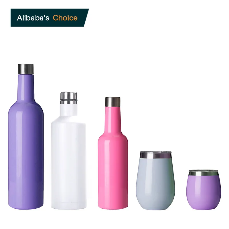 Different Sizes of Wine Bottle Stainless Steel Insulated Wine Bottle and Tumbler with Customized Color and Logo
Different Sizes of Wine Bottle Stainless Steel Insulated Wine Bottle and Tumbler with Customized Color and Logo