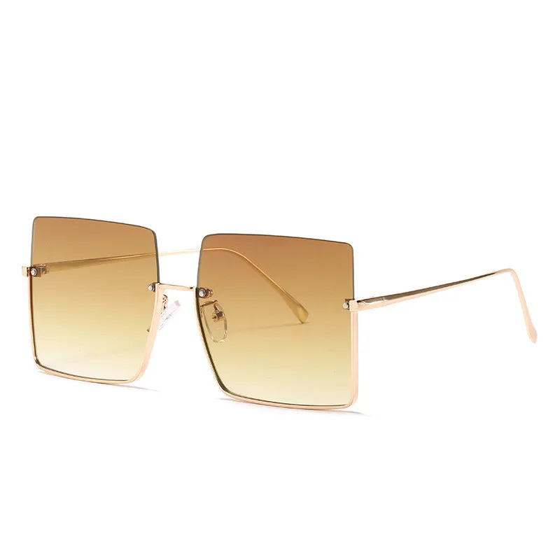 Wholesale Brown Gradient Frameless Big Womens Square Sunglasses
Wholesale Brown Gradient Frameless Big Womens Square Sunglasses