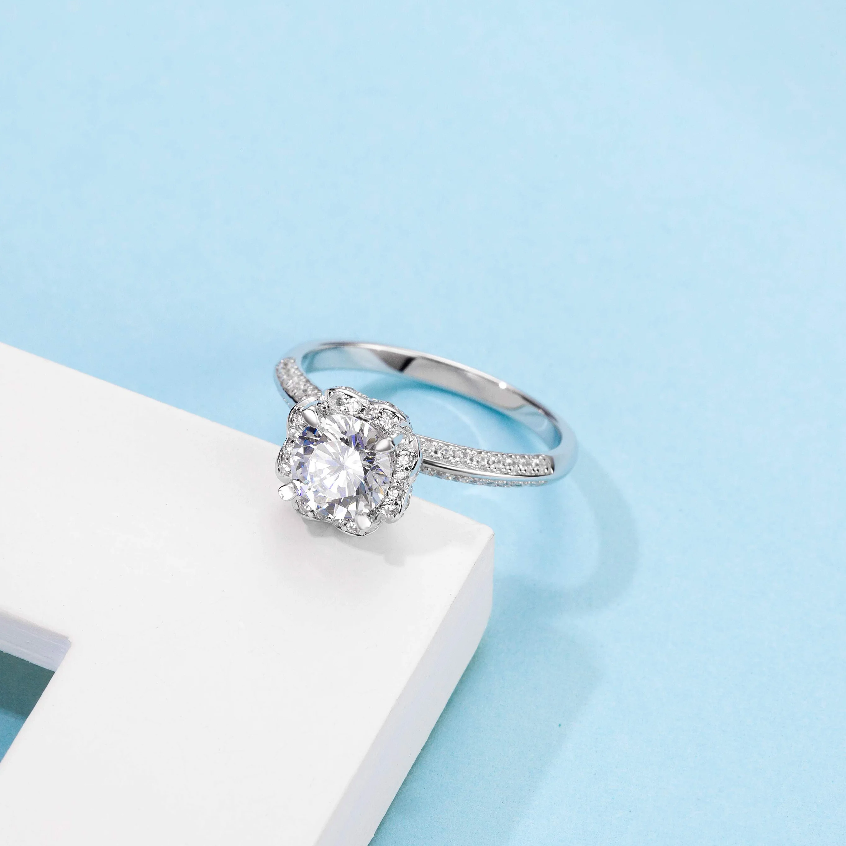 Abiding Jewelry Factory Wholesale 925 Silver Wedding Jewelry 1CT 6.5mm Womens Moissanite Ring
Abiding Jewelry Factory Wholesale 925 Silver Wedding Jewelry 1CT 6.5mm Womens Moissanite Ring