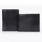 Fashion Mens Best selling custom wallet genuine leather money clip rfid
