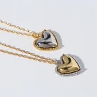 Jewellery Fashion Gold Plated Heart Pendant Necklace For Women Jewellery Gift