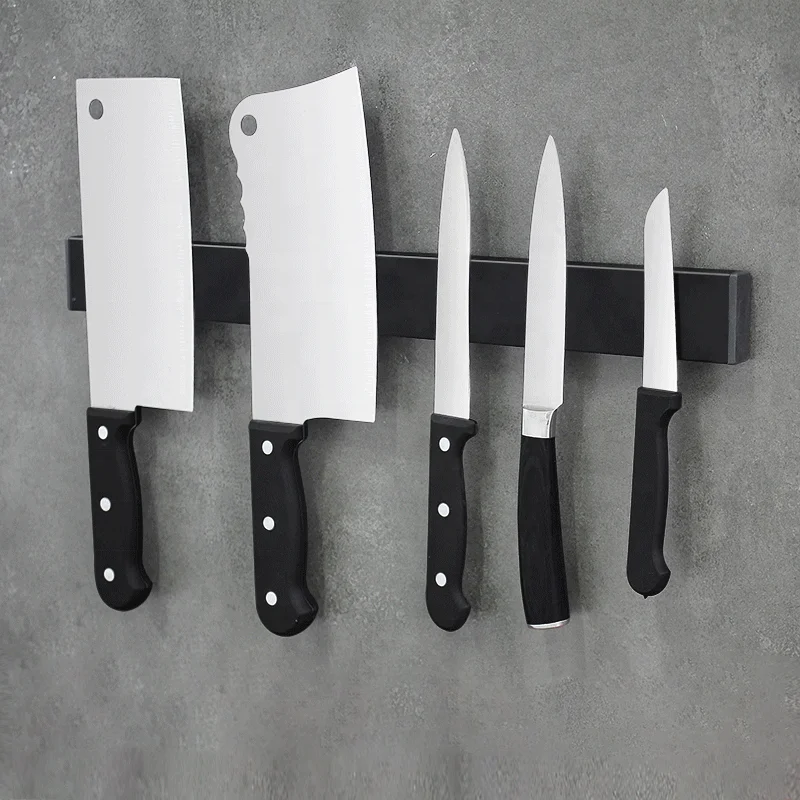 Professional Strong Magnet Knife Holder Magnet Bar Knife Rack With Black Color, Natural
Professional Strong Magnet Knife Holder Magnet Bar Knife Rack With Black Color, Natural