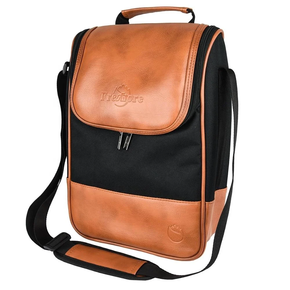 Two Bottles Red Wine or Champagne Reasuable Water-resistant Wine Bottles Cooler Bag With Back Pocket For Small Things, Customized color
Two Bottles Red Wine or Champagne Reasuable Water-resistant Wine Bottles Cooler Bag With Back Pocket For Small Things, Customized color