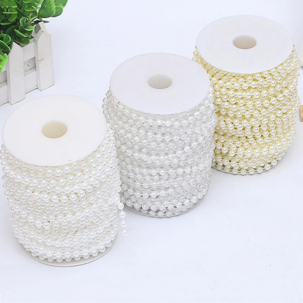 Imitation Pearl Beads Line Chain ABS pearls for crafts DIY Wedding Bride Bouquet Decoration Jewelry Findings Accessories
Imitation Pearl Beads Line Chain ABS pearls for crafts DIY Wedding Bride Bouquet Decoration Jewelry Findings Accessories