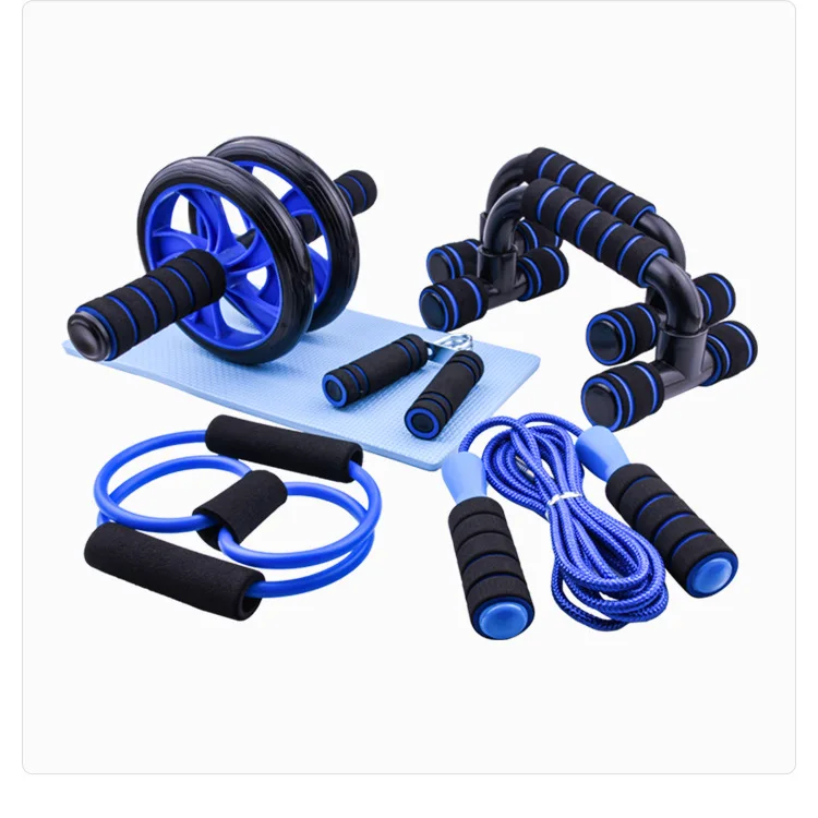 Home Exercise Equipment Set Multifunctional Abdominal Wheel With Push-UP Bar Jump Rope Hand Gripper and Knee Pad, Picture
Home Exercise Equipment Set Multifunctional Abdominal Wheel With Push-UP Bar Jump Rope Hand Gripper and Knee Pad, Picture